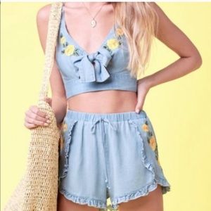 Lottie moss embroidered 2 piece set